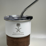 كوب المملكة (ستانلس ) 300 ملي باللون الابيض الجميل