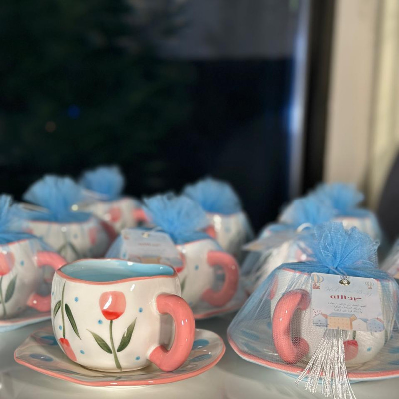 كوب مع الصحن من koythin بورسلان