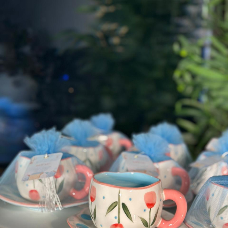 كوب مع الصحن من koythin بورسلان