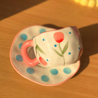 كوب مع الصحن من koythin بورسلان