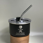 كوب المملكة (ستانلس ) 300ملي باللون الاسود الملكي