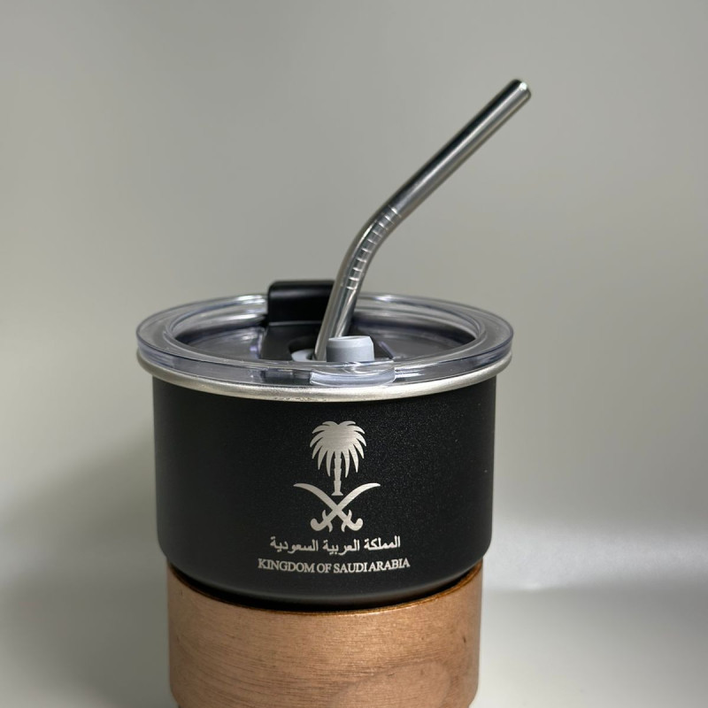 كوب المملكة (ستانلس ) 300ملي باللون الاسود الملكي