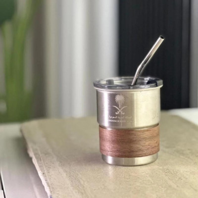 كوب المملكه (ستانلس ) 300 ملي باللون الفضي الجذاب